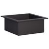 vidaXL Feuerstellenring Schwarz 90 x 90 x 25 cm Stahl