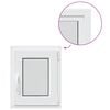 vidaXL Kellerfenster Innenseite Farbe Wei&szlig; RISOR 45 x 55 cm