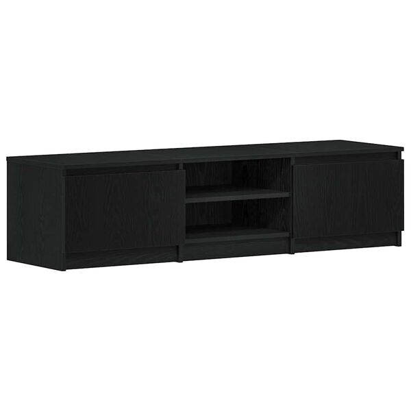 vidaXL TV-Schrank Schwarz Eichen-Optik 140x40x36 cm Holzwerkstoff
