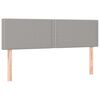 vidaXL Boxspringbett mit Matratze Hellgrau 140x200 cm Stoff