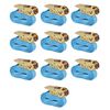vidaXL Ratschen-Spanngurte 10 Stk. 0,8 Tonnen 4m&times;25mm Blau