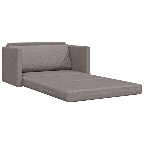 vidaXL Schlafsofa 110cm Taupe Stoff