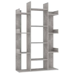 vidaXL B&uuml;cherregal Betongrau 86x25,5x140 cm Holzwerkstoff