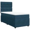 vidaXL Boxspringbett mit Matratze Blau 80x200 cm Samt