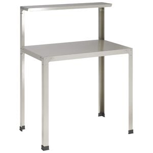 vidaXL Pflanztisch 100 x 50 x 104 cm Edelstahl Silber