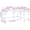 vidaXL Schreibtisch Artisan-Eiche 149 x 149 x 75 cm Holzwerkstoff