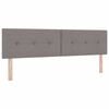 vidaXL Boxspringbett mit Matratze Taupe 180 x 200 cm Stoff
