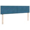 vidaXL Ottoman-Bett mit Matratze Dunkelblau 180x200 cm Samt