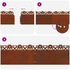 vidaXL Rasenkanten 10 pcs Rostig 103 x 0,05 x 22 cm Wetterfeststahl