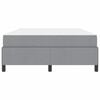 vidaXL Boxspringbett Hellgrau 140 x 190 cm Stoff