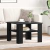 vidaXL Couchtisch Schwarz Eichen-Optik 60 x 60 x 42 cm Holzwerkstoff