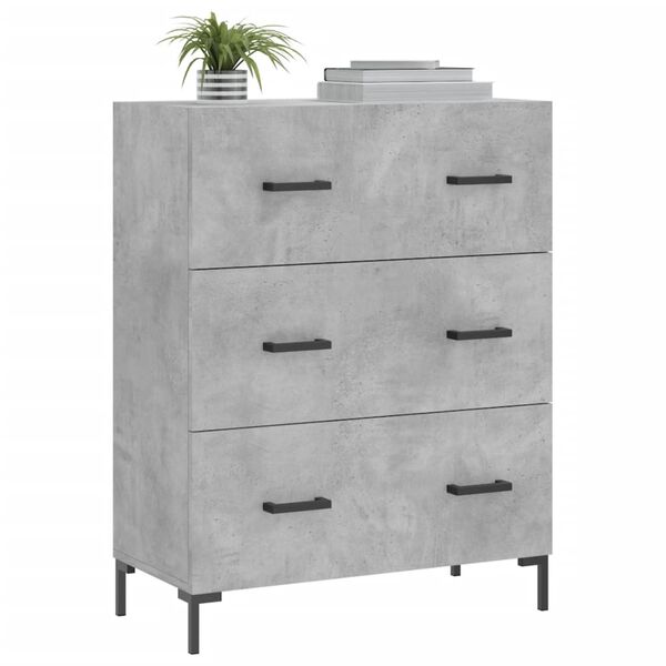 vidaXL Sideboard Betongrau 69,5x34x90 cm Holzwerkstoff