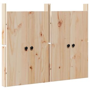 vidaXL K&uuml;chent&uuml;r MEPPEL 2 stk. Creme 50 x 9 x 82 cm Massivholz Kiefer