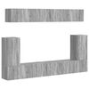 vidaXL TV-Schrankset 5 stk. Graues Sonoma Holzwerkstoff