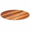 vidaXL Tischplatte Massivholz Akazie Rund 15-16 mm 80 cm