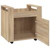 vidaXL Bürowagen Sonoma-Eiche 60x45x60 cm Holzwerkstoff