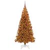 vidaXL Weihnachtsbaum mit 300 LEDs mit Ständer Gold 180 cm Haustier