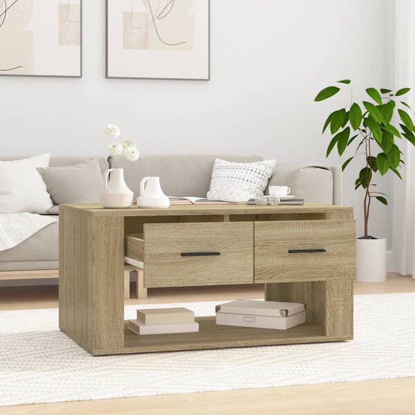 vidaXL Couchtisch Sonoma-Eiche 80x50x40 cm Holzwerkstoff