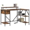 vidaXL Schreibtisch Ger&auml;ucherte Eiche 120 x 79 x 86,5 cm Holzwerkstoff