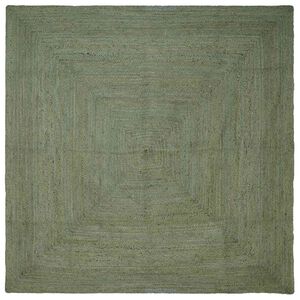 vidaXL Bereichsteppiche Quadratisch Olive Gr&uuml;n 300 x 300 cm Jute