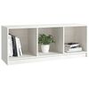 vidaXL TV-Schrank Wei&szlig; 104x33x41 cm Massivholz Kiefer