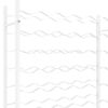 vidaXL Weinregal für 36 Flaschen Weiß Metall