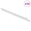 vidaXL Schubladenschiene 12 stk. Wei&szlig; 450 mm Stahl