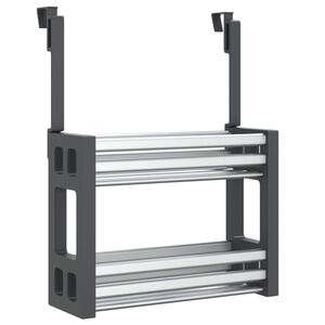 vidaXL Unterschrank-Organizer 34x12x26 cm Aluminium