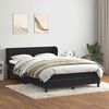 vidaXL Boxspringbett mit Matratze Schwarz 160x210 cm Samt