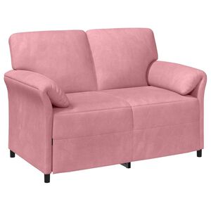 vidaXL 2-Sitzer Sofa Rosa 138 x 83 x 95 cm Samt