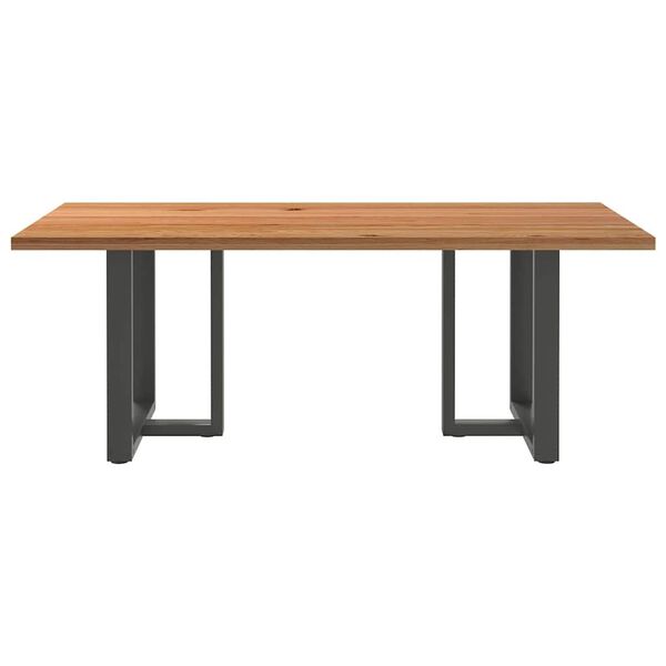 vidaXL Esstisch Hellbraun 200x100x74 cm Massivholz Eiche Rechteckig