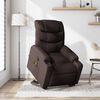 vidaXL Massagesessel mit Aufstehhilfe Dunkelbraun Stoff