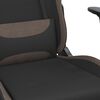 vidaXL Gaming-Stuhl Schwarz und Taupe Stoff