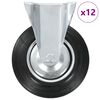 vidaXL 12 Stk. Bockrollen 200 mm