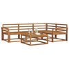 vidaXL Outdoor-Sofagarnitur 5 pcs Natur Massivholz Akazie