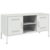 vidaXL TV-Schrank Wei&szlig; 100,5x39x50,5 cm Stahl