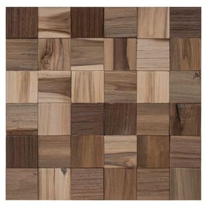 vidaXL Wandpaneel 11 stk. Natur 30 x 30 x 2 cm