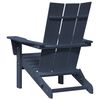vidaXL Klappbarer Adirondack-Stuhl Marineblau 74.5 x 80.5 x 90cm HDPE