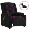 vidaXL Massagesessel Elektrisch Schwarz Stoff