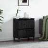 vidaXL Sideboard Schwarz Eichen-Optik 60 x 35 x 70 cm