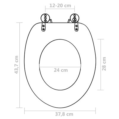 vidaXL Toilettensitze Soft-Close-Deckel 2 Stk. MDF Grün Wassertropfen