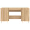 vidaXL Schreibtisch Sonoma-Eiche 140x50x75 cm Holzwerkstoff