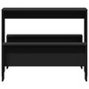 vidaXL 3-tlg. Esstisch und Bank Set Schwarz Holzwerkstoff