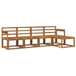 vidaXL Outdoor-Sofagarnitur 5 pcs Natur Massivholz Akazie