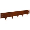 vidaXL Raseneinfassung 30 Stk. 100 x 20 cm Stahl Rostig