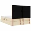 vidaXL Aufbewahrungsbett mit Matratze Creme 140 x 200 cm Polyester