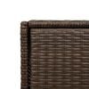 vidaXL Gartenschrank Braun 55x55x111 cm Poly Rattan