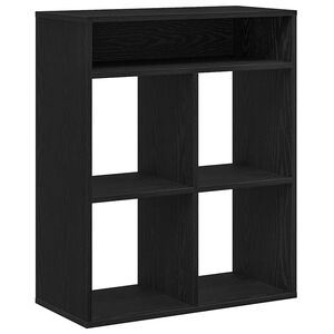 vidaXL B&uuml;cherregal Schwarz 66x31x80 cm Holzwerkstoff