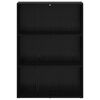 vidaXL B&uuml;cherregal Schwarz Eichen-Optik 60 x 30 x 76.5 cm
