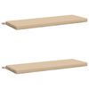 vidaXL Bankkissen SOEST 2 stk. 100 % Polyester Creme 100 x 40 x 5 cm